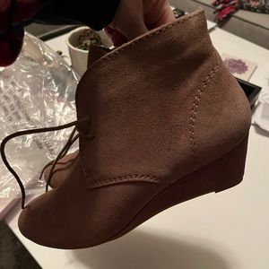 Wedge booties
